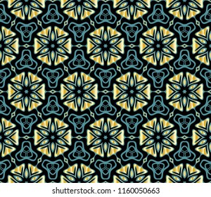 Seamless texture on color background. Element for design. Floral pattern. Vector illustration.