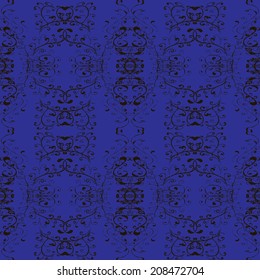 Seamless texture on dark blue background. Vector illustration. Seamless pattern for your design wallpapers, pattern fills, web page backgrounds, surface textures.