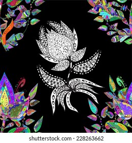 Seamless texture on pink background. Vector illustration. Seamless pattern for your design wallpapers, pattern fills, web page backgrounds, surface textures. 