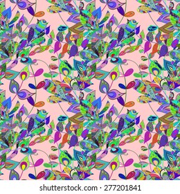 Seamless texture on pink background. Vector illustration. Seamless pattern for your design wallpapers, pattern fills, web page backgrounds, surface textures. 