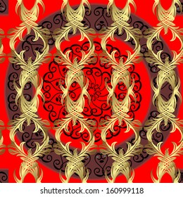 seamless texture on red background