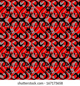 seamless texture on red background