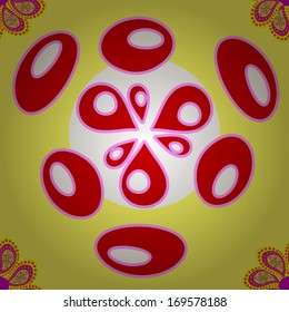 seamless texture on a yellow background