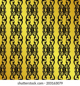 Seamless texture on yellow background. Vector illustration. Seamless pattern for your design wallpapers, pattern fills, web page backgrounds, surface textures. 