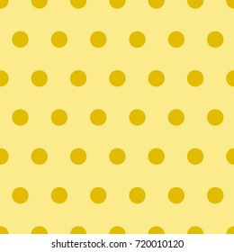 Seamless texture. Orange circles on a yellow background