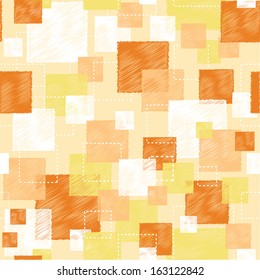seamless texture of orange squares