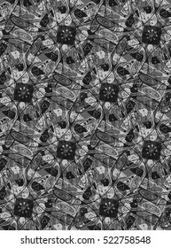 Seamless texture with the original graphical element. Abstract ethnic background. Repeated Pattern. It Can Be Used As Wallpaper, Upholstery, Wrapping, Fabric Or Your Design.