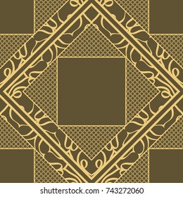 Seamless texture ornament. Vector illustration. For the interior design, printing, web and textile