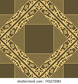 Seamless texture ornament. Vector illustration. For the interior design, printing, web and textile