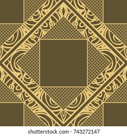 Seamless texture ornament. Vector illustration. For the interior design, printing, web and textile