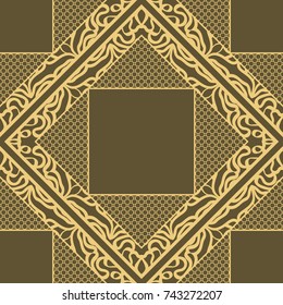 Seamless texture ornament. Vector illustration. For the interior design, printing, web and textile