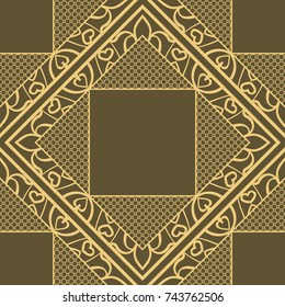 Seamless texture ornament. Vector illustration. For the interior design, printing, web and textile