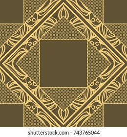 Seamless texture ornament. Vector illustration. For the interior design, printing, web and textile