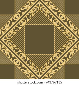 Seamless texture ornament. Vector illustration. For the interior design, printing, web and textile