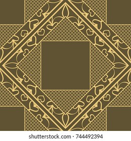 Seamless texture ornament. Vector illustration. For the interior design, printing, web and textile