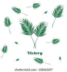 seamless texture palm of victory