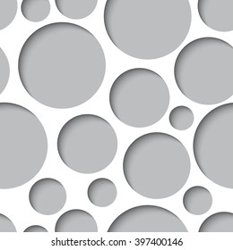 Seamless texture - paper cut circles. Background for web, banner, cards, e-mail etc.