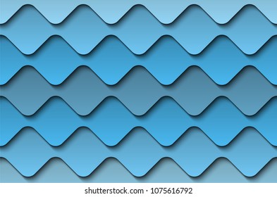 Seamless texture of paper waves