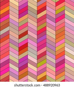 Seamless texture with parquet colored triangles. Vector background for your creativity