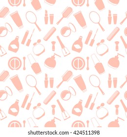 seamless texture, pattern, abstract background, wallpaper, cosmetics icons
