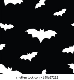 Seamless texture pattern bat, vector illustration