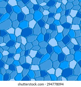 Seamless texture pattern with blue rugged tiles