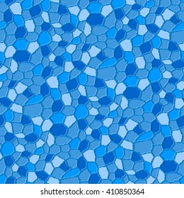 Seamless texture pattern with blue rugged tiles