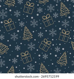 seamless texture. pattern for Christmas and New Year holidays. winter holidays, snow. background for the design.