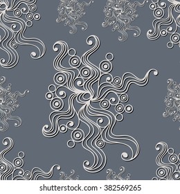 Seamless texture (pattern) in floral style. Suitable for design: cloth, web, wallpaper, packaging, wrapping. Vector illustration.