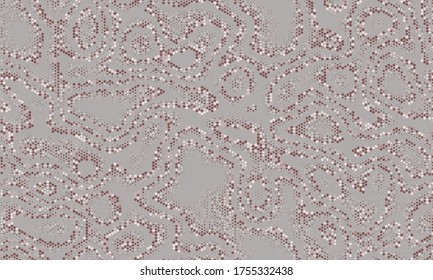 Seamless texture pattern. Halftone dots background. White, gray, silver fashion camouflage. Abstract vector for print on fabric, textile or paper. camouflage animal.