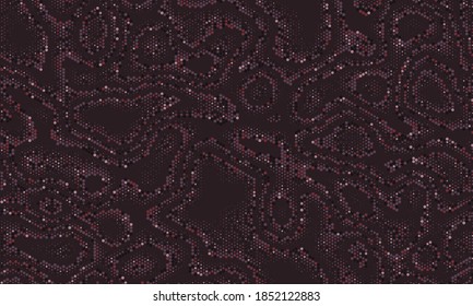 Seamless texture pattern. Halftone dots background. Color fashion art. Abstract vector for print on fabric, textile or paper. sequins pattern.