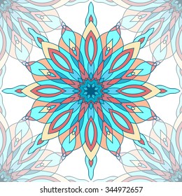 Seamless texture with a pattern of mandalas for your creativity