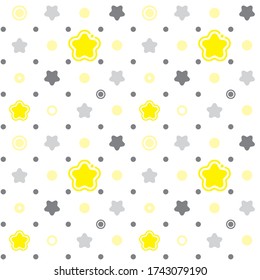 Estrellas y círculos sin textura