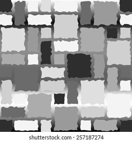 Seamless texture pattern with uncolored rugged tiles