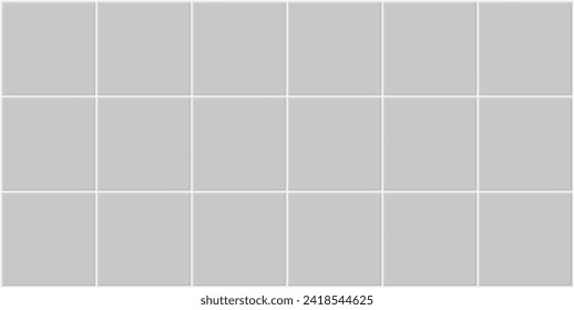 Seamless texture pattern of white tile floor or wall. Look new clean surface in top view for background. Decorative finishing material in bathroom, kitchen or laundry room. Vector illustration design.