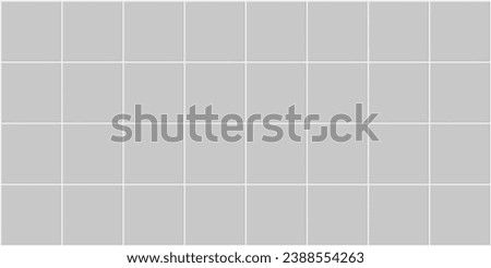 Seamless texture pattern of white tile floor or wall. Look new clean surface in top view for background. Decorative finishing material in bathroom, kitchen or laundry room. Vector illustration design.