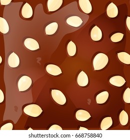 seamless texture with peanuts 
