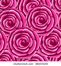 seamless texture, pink roses