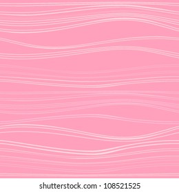 Seamless texture with pink waves. Vector.