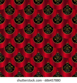 Seamless texture in a pirate theme / napkin / vector
