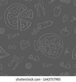 seamless texture pizza and food