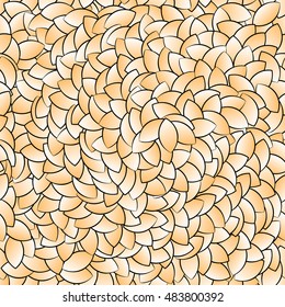 Seamless texture of the plurality of leaves.  Cool foliage design element for cover, postcards, greeting cards and posters
