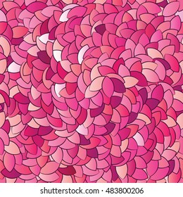 Seamless texture of the plurality of red leaves.  Cool foliage design element for cover, postcards, greeting cards and posters
