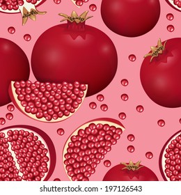 seamless texture of pomegranate