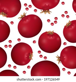 seamless texture of pomegranate