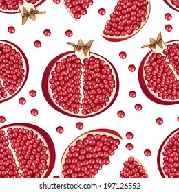 seamless texture of pomegranate