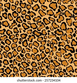 Seamless texture of print fabric striped leopard for background. Tiger pattern.