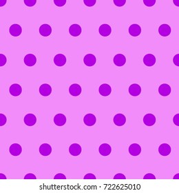 Seamless texture. Purple circles on a pink background