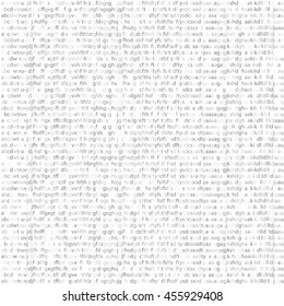 Seamless texture. Random letters, symbols computer code. Binary Code, Algorithm binary, data code. Vector illustration