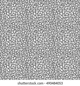 Seamless texture - random network of fractures. Irregular cracks. Vector illustration.